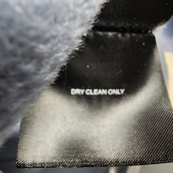 Tahari Marla Powder Blue Handmade Double Face Wool Wrap Coat Size Medium - Picture 12 of 12